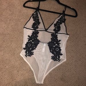 Fashion Nova White Bodysuit